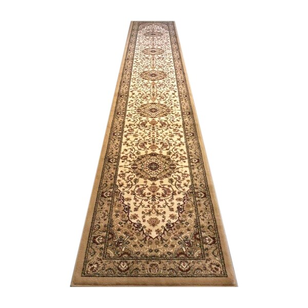 Flash Furniture Ivory 3' x 20' Traditional Persian Style Area Rug - NR-RGB401-320-IV-GG