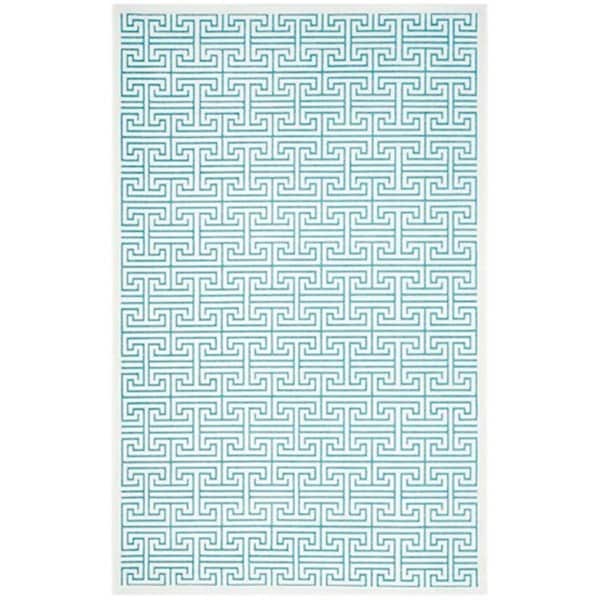 Safavieh Paradise Power Loomed Rectangle Rug- Ivory - Turquoise- 3 x 5 ft. - PAR641A-3