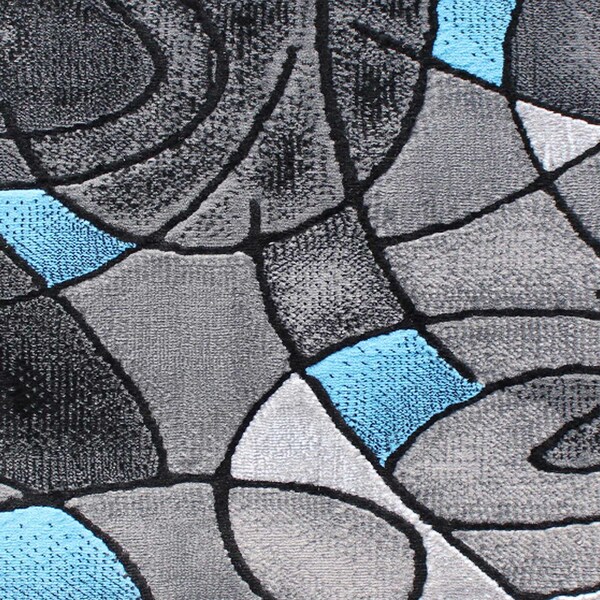 Flash Furniture Blue 2' x 3' Abstract Style Accent Rug - ACD-RGTRZ860-23-BL-GG