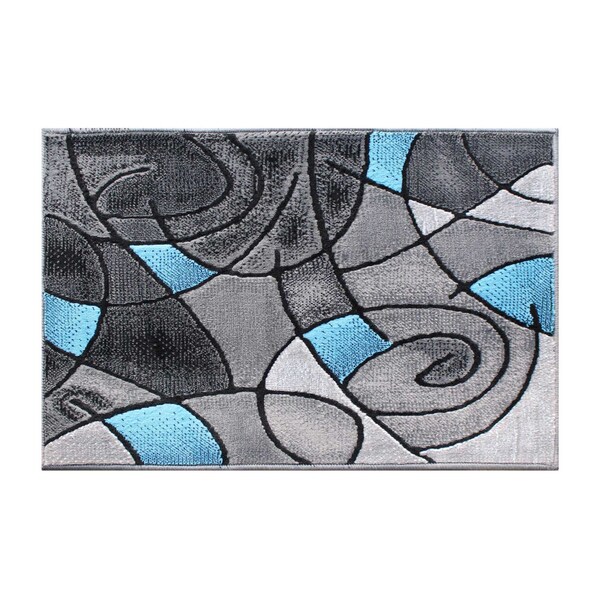 Flash Furniture Blue 2' x 3' Abstract Style Accent Rug - ACD-RGTRZ860-23-BL-GG