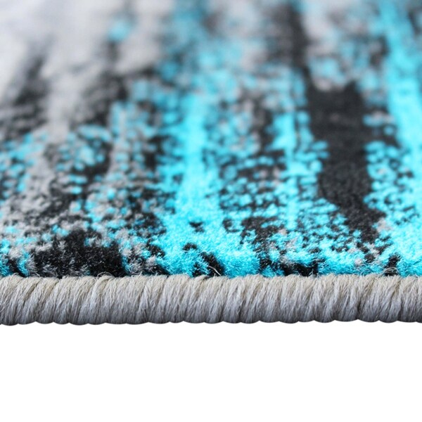 Flash Furniture Turquoise 5x7 Abstract Area Rug - ACD-RGTRZ863-57-TQ-GG