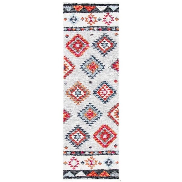 Safavieh Runner Adirondack Global Area Rug, Grey & Red - 2 ft. -6 in. x 8 ft. - ADR245F-28