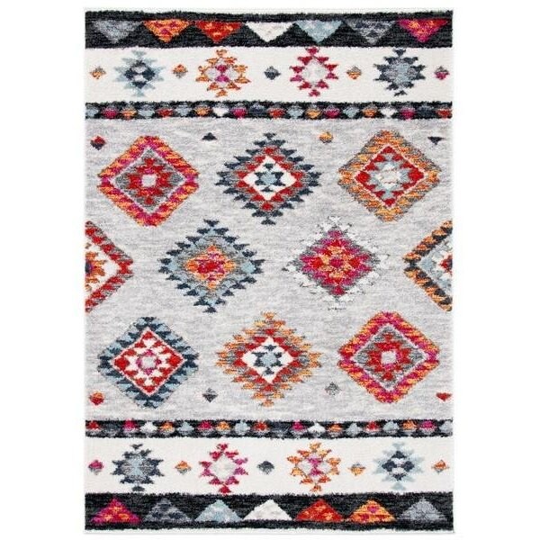 Safavieh Runner Adirondack Global Area Rug, Grey & Red - 2 ft. -6 in. x 8 ft. - ADR245F-28