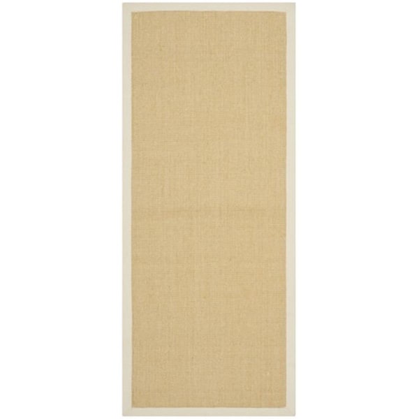 Safavieh Natural Fiber Power Loomed Runner Rug- Maize - Wheat- 2 ft. 6 in. x 8 ft. - NF441K-28