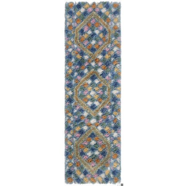 Safavieh Casablanca Contemporary Rectangle Hand Tufted RugsIvory & Blue 4 x 6 ft. - CSB750A-4