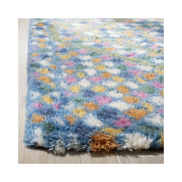Safavieh Casablanca Contemporary Rectangle Hand Tufted RugsIvory & Blue 4 x 6 ft. - CSB750A-4