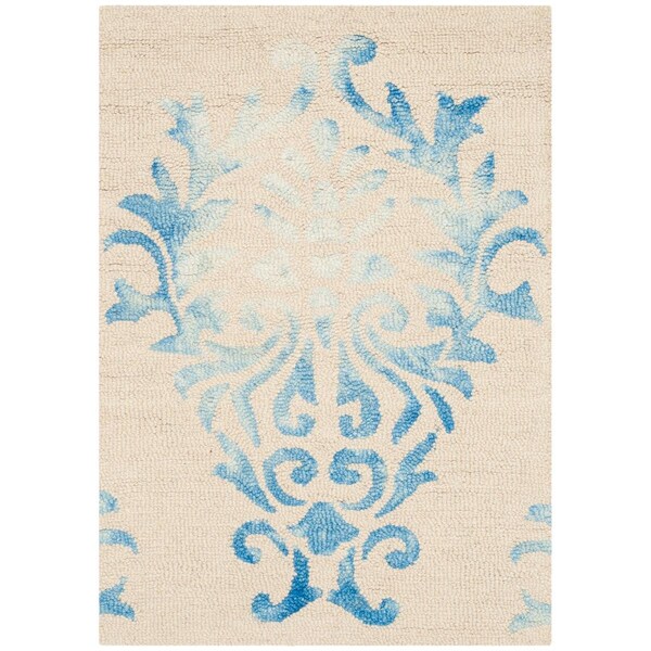 Safavieh Dip Dye Hand Tufted Runner Rug, Beige and Blue - 2 ft.-3 in. x 6 ft. - DDY516A-26