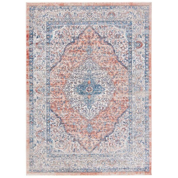 Safavieh 4 x 6 ft. Madison 400 Traditional Rectangle Rug, Beige & Orange - MAD465B-4