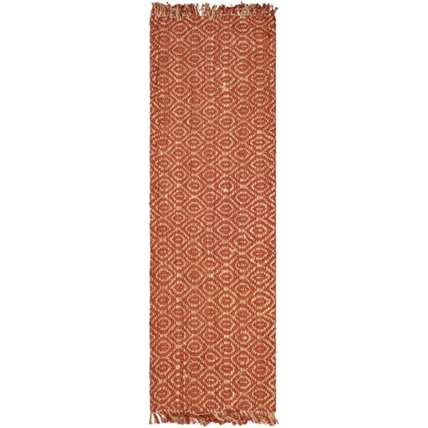 Safavieh Natural Fiber Power Loomed Runner Rug- Rust- 2 ft. 6 in. x 6 ft. - NF445A-26