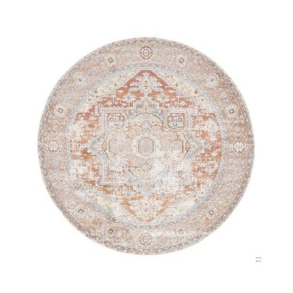 Safavieh 2 x 8 ft. Aria Traditional & Vintage Runner Power Loomed Rug Rust & Taupe - ARA580P-28