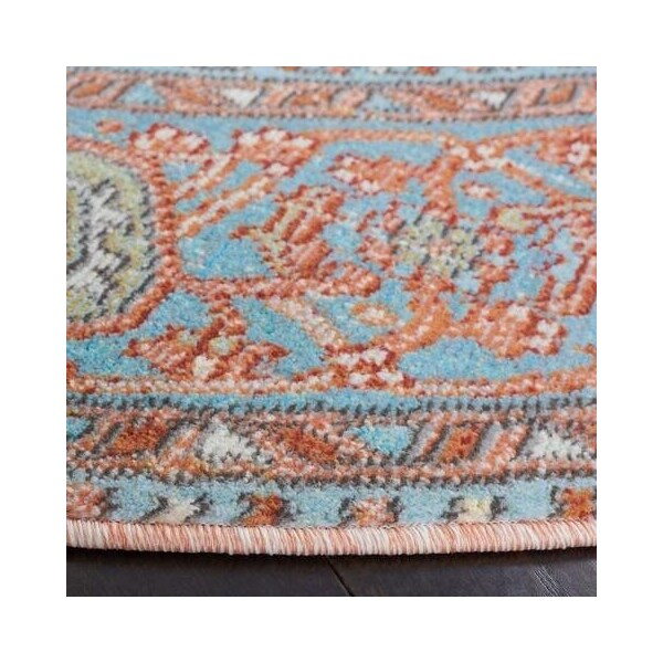 Safavieh 2 x 8 ft. Aria Traditional & Vintage Runner Power Loomed Rug Rust & Taupe - ARA580P-28