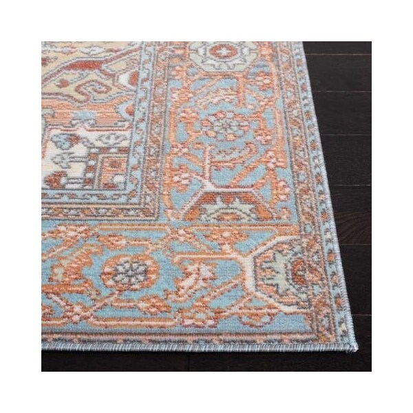 Safavieh 2 x 8 ft. Aria Traditional & Vintage Runner Power Loomed Rug Rust & Taupe - ARA580P-28