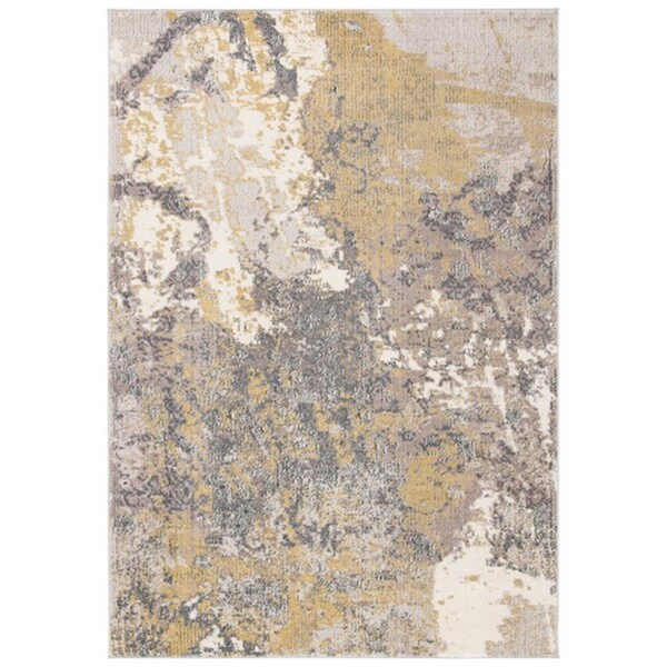 Safavieh 4 x 6 ft. Madison 400 Contemporary Rectangle Power Loomed Rug Ivory & Gray - MAD499A-4