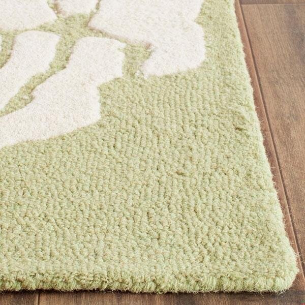 Safavieh 2 x 3 ft. Cambridge Hand Tufted Small Rectangle Area RugLime & Ivory - CAM782N-2