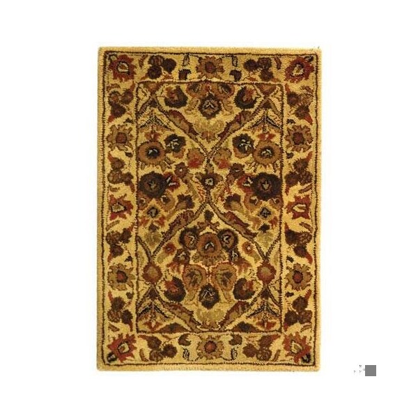 Safavieh 3 ft.-6 in. x 3 ft.-6 in. Round Traditional Antiquity- Gold Hand Tufted Rug - AT51C-4R
