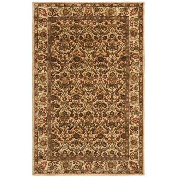 Safavieh 3 ft.-6 in. x 3 ft.-6 in. Round Traditional Antiquity- Gold Hand Tufted Rug - AT51C-4R