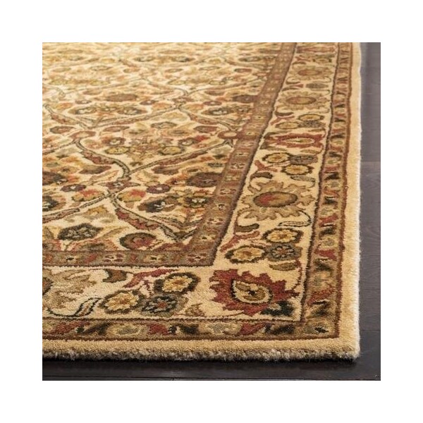 Safavieh 3 ft.-6 in. x 3 ft.-6 in. Round Traditional Antiquity- Gold Hand Tufted Rug - AT51C-4R