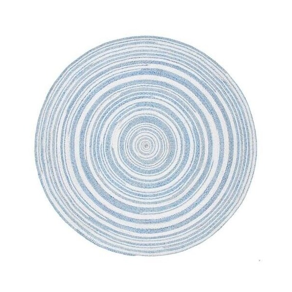 Safavieh 4 x 4 ft. Cape Cod Round Area Rug, Blue & Ivory - CAP235M-4R