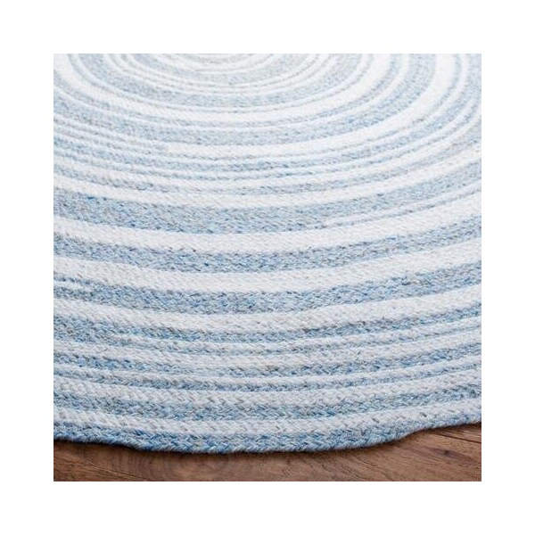 Safavieh 4 x 4 ft. Cape Cod Round Area Rug, Blue & Ivory - CAP235M-4R