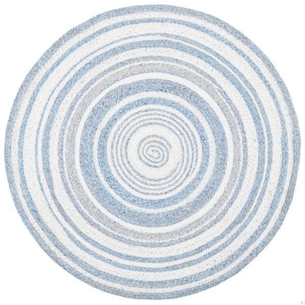 Safavieh 4 x 4 ft. Cape Cod Round Area Rug, Blue & Ivory - CAP235M-4R