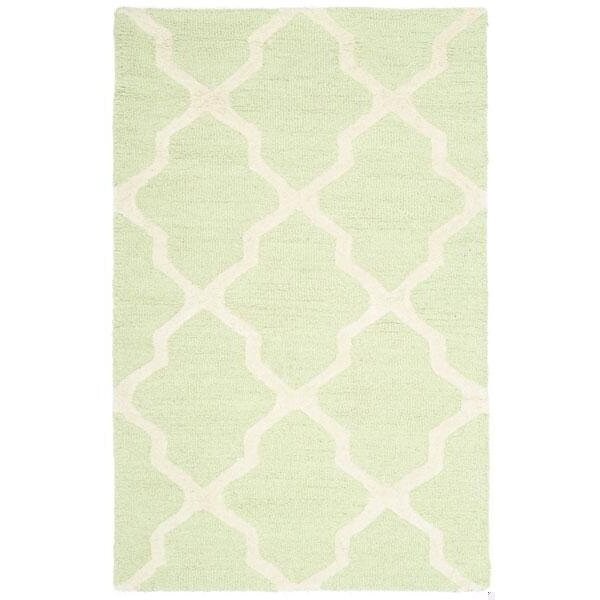 Safavieh 2 x 3 ft. Accent Transitional Cambridge- Light Green and Ivory Hand Tufted Rug - CAM121B-2