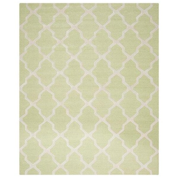 Safavieh 2 x 3 ft. Accent Transitional Cambridge- Light Green and Ivory Hand Tufted Rug - CAM121B-2