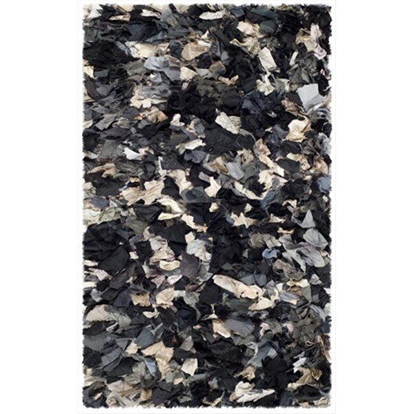Safavieh 2 ft. 6 in. x 4 ft. Runner Grey and Multicolor Shag and Flokati Rug - SG951D-24