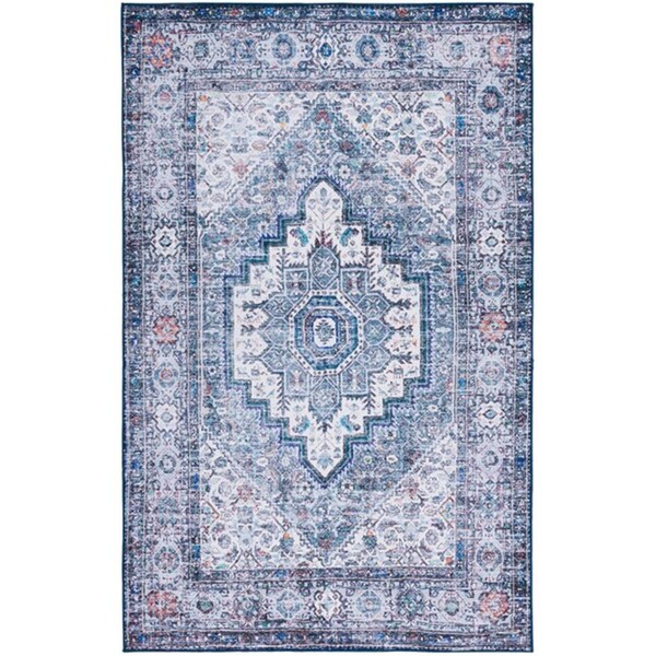 Safavieh 3 x 5 ft. Tucson Collection Rectangle Power Loomed Rug Beige & Green - TSN198C-3