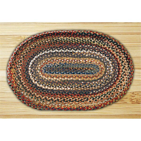 Palacedesigns Capitol Importing Random 20 in x 30 in Oval Braided Rug - PA51662