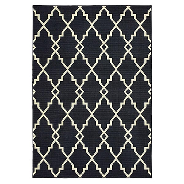 Oriental Weavers 2 ft. 3 in. x 7 ft. 6 in. Marina Runner Rug Black - M7763K067230ST