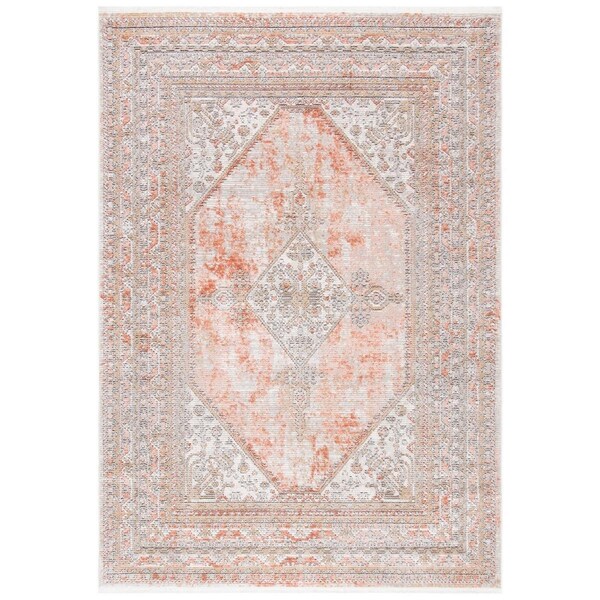 Safavieh Shivan Power Loomed Rectangle Area RugRose & Grey 4 x 6 ft. - SHV725Q-4