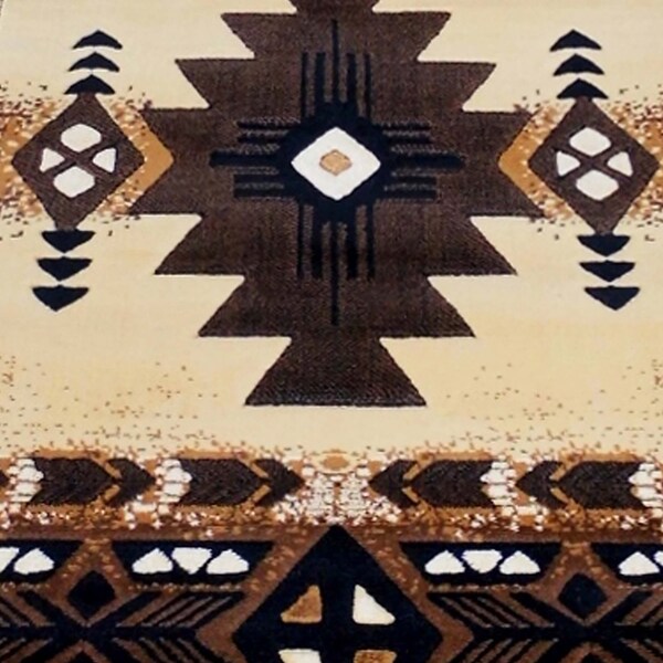 Flash Furniture 3' x 16' Brown Rustic Southwest Style Area Rug - ACD-RG2813-316-BN-GG