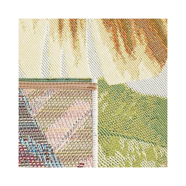 Safavieh 3 ft. 3 in. x 5 ft. 3 in. Barbados 500 Coastal Rectangle Rug, Gold & Green - BAR520C-3