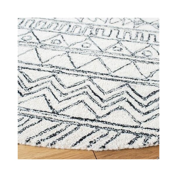 Safavieh 3 x 5 ft. Aspen Rectangle Area RugIvory & Black - APN821A-3