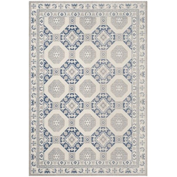 Safavieh Patina Power Loomed Rectangle Rug- Blue - Ivory- 3 x 5 ft. - PTN320D-3