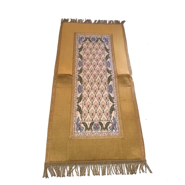 Made4Mansions 12 x 46 Belgium Fouquete Table Runner, Gold - MA1726202