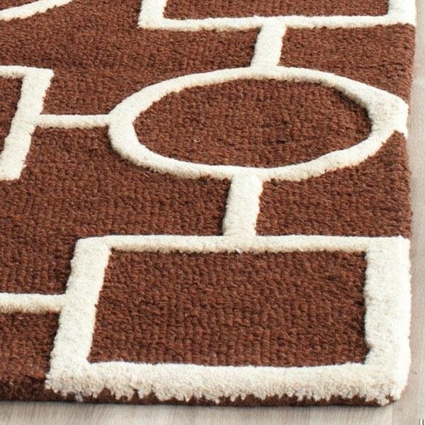 Safavieh Cambridge Runner Rug, Dark Brown and Ivory - 2 ft. 6 in. x 6 ft. - CAM143H-26