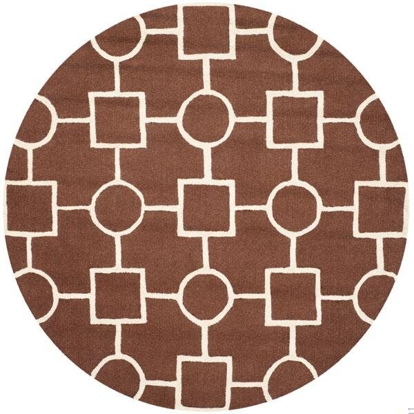 Safavieh Cambridge Runner Rug, Dark Brown and Ivory - 2 ft. 6 in. x 6 ft. - CAM143H-26