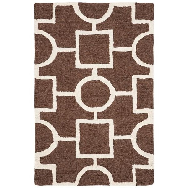 Safavieh Cambridge Runner Rug, Dark Brown and Ivory - 2 ft. 6 in. x 6 ft. - CAM143H-26