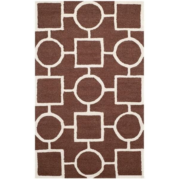 Safavieh Cambridge Runner Rug, Dark Brown and Ivory - 2 ft. 6 in. x 6 ft. - CAM143H-26