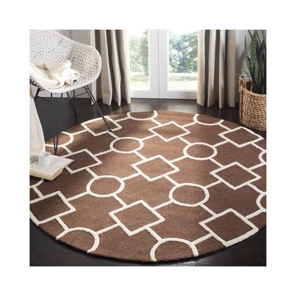 Safavieh Cambridge Runner Rug, Dark Brown and Ivory - 2 ft. 6 in. x 6 ft. - CAM143H-26
