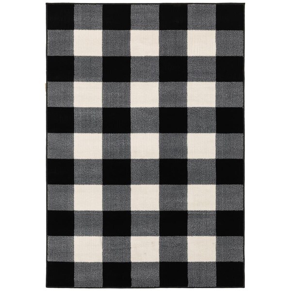 Oriental Weavers 1 ft. 10 in. x 7 ft. 6 in. Georgia 678D0 Runner Area RugBlack - G678D0055230ST