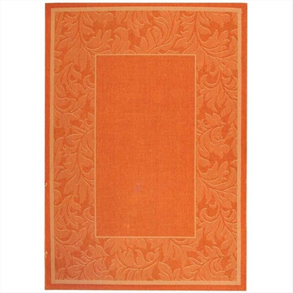 Safavieh 2 Ft. X 3 Ft. - 7 In. Accent- Indoor - Outdoor Courtyard Terracotta Natural Machine Made Rug - CY2666-3202-2