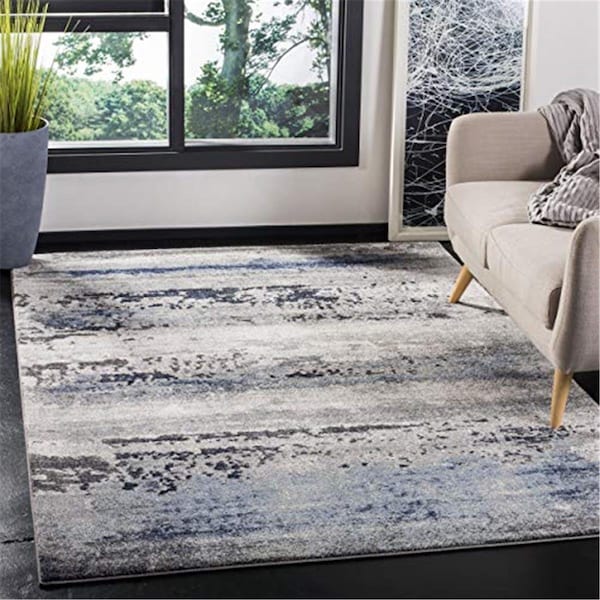 Safavieh 9 x 12 ft. Galaxy Rectangle Power-Loomed Rug Gray & Ivory - GAL119F-9