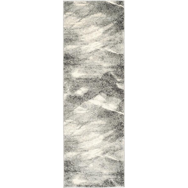 Safavieh 2 ft.-3 in. x 19 ft. Retro Power Loomed Runner Area Rug, Grey and Ivory - RET2891-8012-219