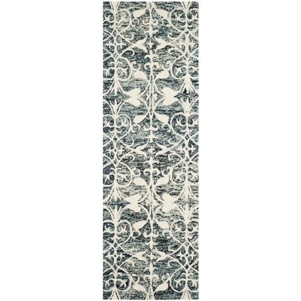 Safavieh 2 ft. 3 in. x 7 ft. Chatham Hand Tufted Runner Area RugCharcoal & Ivory - CHT765D-27