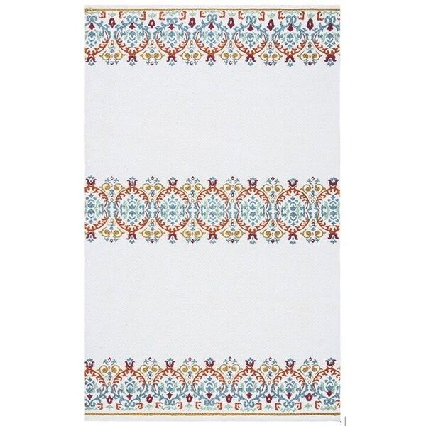 Safavieh 2 ft. 3 in. x 8 ft. Cedar Brook Rectangle Hand-Loomed Rug Ivory & Orange - CDR101P-28