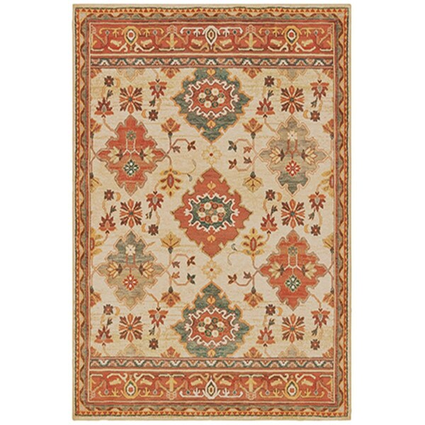 Oriental Weavers 5 ft. 3 in. x 7 ft. 6 in. Toscana Rectangular Area Rug Ivory - T9570A160230ST