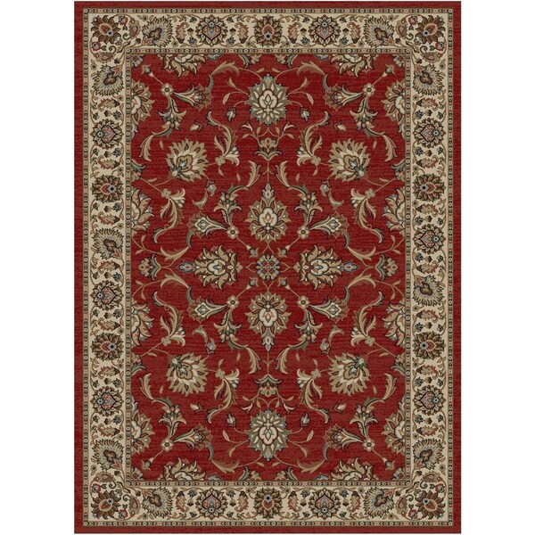 Mayberry Rug 5 ft. 3 in. x 7 ft. 7 in. Home Town Ambassador Area Rug, Claret - HT9960 5X8