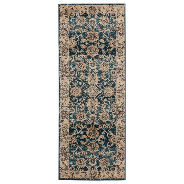 United Weavers Of America 2 ft. 7 in. x 7 ft. 2 in. Marrakesh Bey Cerulean Rectangle Runner Rug - 3801 30262 28E